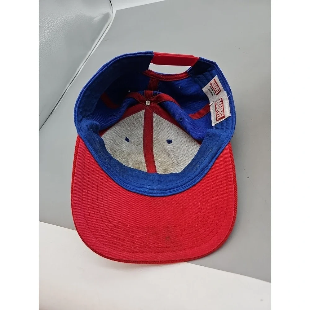 Marvel‎ Captain America Adjustable Snapback Cap Hat Blue/Red/White One Size